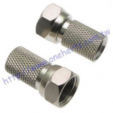 RG6SI5C2V 5C旋入式接頭 旋入式5C接頭 RG6 5C2V 電纜接頭 電視接頭 鳳梨頭 免工具 台灣製 頭大 加防水環 牙深